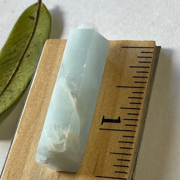 Aquamarine Tower Small Blue Aquamarine Point Set Of 7 pieces Crystal Gemstone - Picture 7 of 10